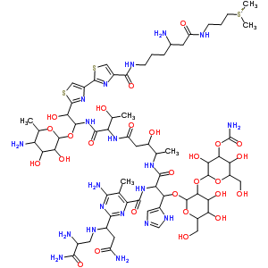 77368-65-1  [3-({3-amino-6-[({2'-[15-(6-amino-2-{3-amino-1-[(2,3-diamino-3-oxopropyl)amino]-3-oxopropyl}-5-methylpyrimidin-4-yl)-2-[(5-amino-3,4-dihydroxy-6-methyltetrahydro-2H-pyran-2-yl)oxy]-13-[{[3-{[4-(carbamoyloxy)-3,5-dihydroxy-6-(hydroxymethyl)tetrahydro-2H-py
