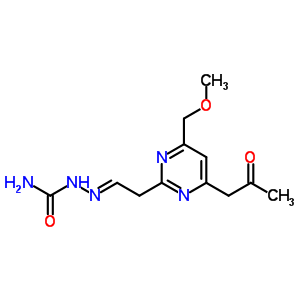 7770-43-6  (2E)-2-{2-[4-(methoxymethyl)-6-(2-oxopropyl)pyrimidin-2-yl]ethylidene}hydrazinecarboxamide