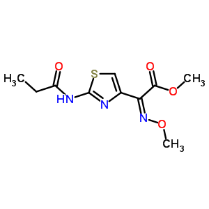 84245-81-8  methyl (2Z)-(methoxyimino)[2-(propanoylamino)-1,3-thiazol-4-yl]ethanoate
