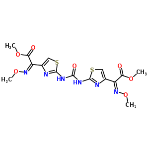 84245-84-1  methyl (2Z)-{2-[({4-[(1Z)-N,2-dimethoxy-2-oxoethanimidoyl]-1,3-thiazol-2-yl}carbamoyl)amino]-1,3-thiazol-4-yl}(methoxyimino)ethanoate