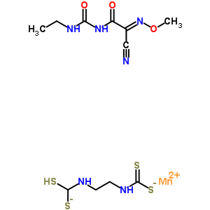86102-39-8  manganese(2+) (2-{[sulfanyl(sulfido)methyl]amino}ethyl)carbamodithioate (2E)-2-cyano-N-(ethylcarbamoyl)-2-(methoxyimino)ethanamide (1:1:1)