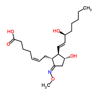 86659-90-7  (5Z,9E,11alpha,13E,15S)-11,15-dihydroxy-9-(methoxyimino)prosta-5,13-dien-1-oic acid