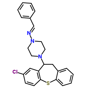 86758-90-9  4-(8-chloro-10,11-dihydrodibenzo[b,f]thiepin-10-yl)-N-[(E)-phenylmethylidene]piperazin-1-amine