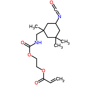 102604-76-2  2-({[(5-isocyanato-1,3,3-trimethylcyclohexyl)methyl]carbamoyl}oxy)ethyl prop-2-enoate