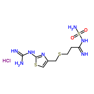 108885-67-2  3-{[(2-carbamimidamido-1,3-thiazol-4-yl)methyl]sulfanyl}-N-sulfamoylpropanimidamide hydrochloride
