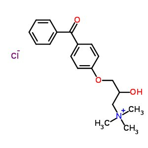 113184-23-9  3-(4-benzoylphenoxy)-2-hydroxy-N,N,N-trimethylpropan-1-aminium chloride