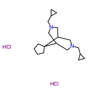 132523-84-3  3,7-bis(cyclopropylmethyl)-3,7-diazaspiro[bicyclo[3.3.1]nonane-9,1'-cyclopentane] dihydrochloride