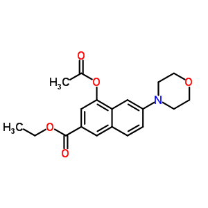 214115-75-0  ethyl 4-(acetyloxy)-6-(morpholin-4-yl)naphthalene-2-carboxylate