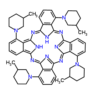 214710-35-7  1,8,15,22-tetrakis(3-methylpiperidin-1-yl)-29H,30H-phthalocyanine