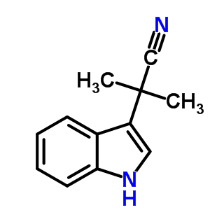 23078-29-7  2-(1H-indol-3-yl)-2-methylpropanenitrile