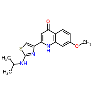 300831-05-4  7-methoxy-2-[2-(propan-2-ylamino)-1,3-thiazol-4-yl]quinolin-4(1H)-one