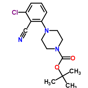 444581-66-2  tert-butyl 4-(3-chloro-2-cyanophenyl)piperazine-1-carboxylate