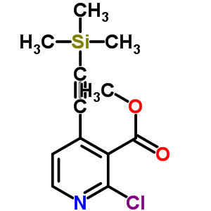 470463-44-6  methyl 2-chloro-4-[(trimethylsilyl)ethynyl]pyridine-3-carboxylate