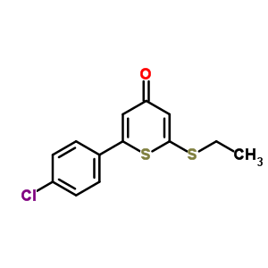 500169-90-4  2-(4-chlorophenyl)-6-(ethylsulfanyl)-4H-thiopyran-4-one