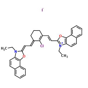 51437-63-9  2-[(E)-2-{(3E)-2-chloro-3-[(2Z)-2-(3-ethylnaphtho[2,1-d][1,3]oxazol-2(3H)-ylidene)ethylidene]cyclohex-1-en-1-yl}ethenyl]-3-ethylnaphtho[2,1-d][1,3]oxazol-3-ium iodide