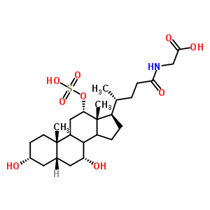 74723-17-4  N-[(3alpha,5beta,7alpha,8xi,9xi,12alpha,14xi)-3,7-dihydroxy-24-oxo-12-(sulfooxy)cholan-24-yl]glycine