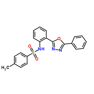 82357-36-6  4-methyl-N-[2-(5-phenyl-1,3,4-oxadiazol-2-yl)phenyl]benzenesulfonamide