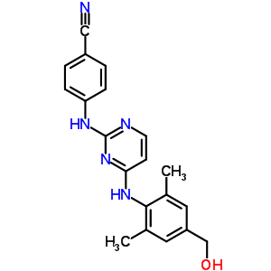 823786-21-6  4-[(4-{[4-(hydroxymethyl)-2,6-dimethylphenyl]amino}pyrimidin-2-yl)amino]benzonitrile