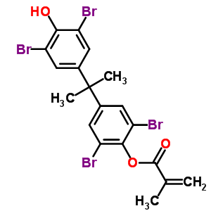 82941-06-8  2,6-dibromo-4-[1-(3,5-dibromo-4-hydroxyphenyl)-1-methylethyl]phenyl 2-methylprop-2-enoate