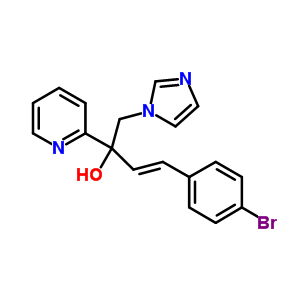 847670-67-1  (3E)-4-(4-bromophenyl)-1-(1H-imidazol-1-yl)-2-pyridin-2-ylbut-3-en-2-ol