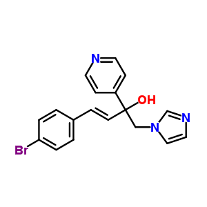 847670-81-9  (3E)-4-(4-bromophenyl)-1-(1H-imidazol-1-yl)-2-pyridin-4-ylbut-3-en-2-ol