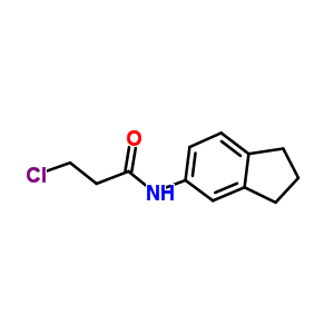 908494-47-3  3-chloro-N-(2,3-dihydro-1H-inden-5-yl)propanamide