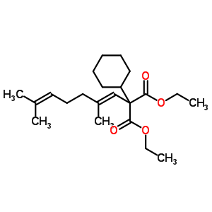 910442-05-6  diethyl cyclohexyl[(1E)-2,6-dimethylhepta-1,5-dien-1-yl]propanedioate
