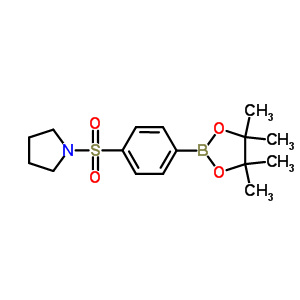 928657-21-0  1-{[4-(4,4,5,5-tetramethyl-1,3,2-dioxaborolan-2-yl)phenyl]sulfonyl}pyrrolidine