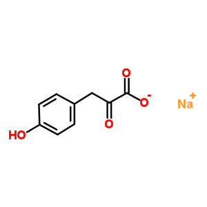 114-75-0  Benzenepropanoic acid, 4-hydroxy-alpha-oxo-, sodium salt (1:1)