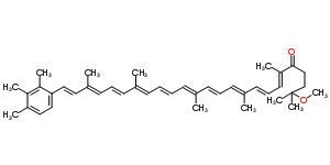 16840-70-3  1'-methoxy-1',2'-dihydro-chi,psi-caroten-4'-one