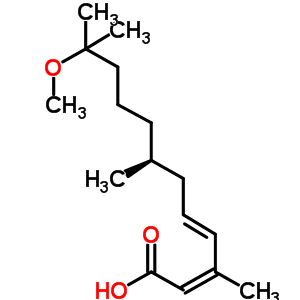 207597-76-0  (2Z,4E,7S)-11-methoxy-3,7,11-trimethyldodeca-2,4-dienoic acid