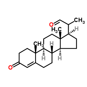 24254-01-1  2-[(8S,9S,10R,13S,14S,17R)-10,13-dimethyl-3-oxo-2,3,6,7,8,9,10,11,12,13,14,15,16,17-tetradecahydro-1H-cyclopenta[a]phenanthren-17-yl]propanal (non-preferred name)