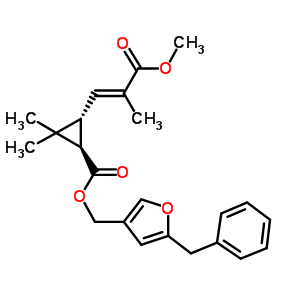 24624-58-6  (5-benzylfuran-3-yl)methyl (1R,3R)-3-[(1E)-3-methoxy-2-methyl-3-oxoprop-1-en-1-yl]-2,2-dimethylcyclopropanecarboxylate