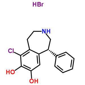 253446-15-0  (1R)-6-chloro-1-phenyl-2,3,4,5-tetrahydro-1H-3-benzazepine-7,8-diol hydrobromide