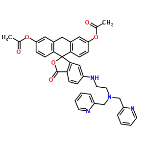 357339-96-9  6'-({2-[bis(pyridin-2-ylmethyl)amino]ethyl}amino)-3'-oxo-3'H,10H-spiro[anthracene-9,1'-[2]benzofuran]-3,6-diyl diacetate
