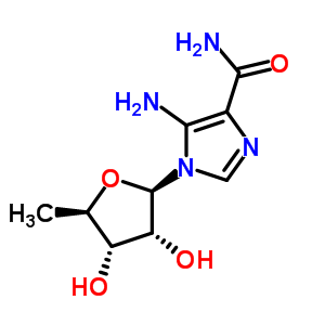 37074-72-9  5-amino-1-[(2R,3R,4S,5R)-3,4-dihydroxy-5-methyl-tetrahydrofuran-2-yl]imidazole-4-carboxamide