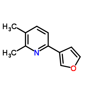 53913-07-8  6-furan-3-yl-2,3-dimethylpyridine