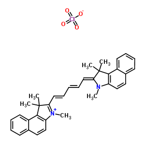 54389-98-9  1,1,3-trimethyl-2-[(1E,3E,5Z)-5-(1,1,3-trimethyl-1,3-dihydro-2H-benzo[e]indol-2-ylidene)penta-1,3-dien-1-yl]-1H-benzo[e]indolium perchlorate