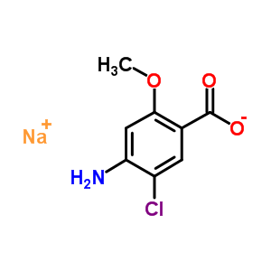 59319-13-0  Benzoic acid, 4-amino-5-chloro-2-methoxy-, sodium salt (1:1)