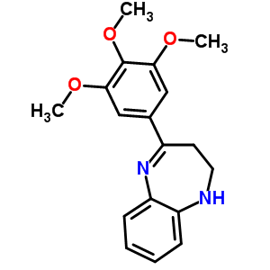 59902-16-8  4-(3,4,5-trimethoxyphenyl)-2,3-dihydro-1H-1,5-benzodiazepine