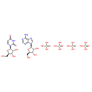 61070-25-5  (2R,3R,4S,5R)-2-(6-aminopurin-9-yl)-5-(hydroxymethyl)tetrahydrofuran-3,4-diol; 1-[(2R,3R,4S,5R)-3,4-dihydroxy-5-(hydroxymethyl)tetrahydrofuran-2-yl]pyrimidine-2,4-dione; phosphoric acid