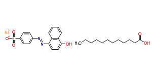 70483-86-2  sodium; dodecanoic acid; 4-[(4-hydroxy-1-naphthyl)azo]benzenesulfonate
