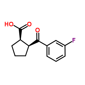 733740-15-3  (1R,2S)-2-(3-fluorobenzoyl)cyclopentane-1-carboxylic acid