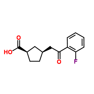 733740-41-5  (1R,3S)-3-[2-(2-fluorophenyl)-2-oxo-ethyl]cyclopentane-1-carboxylic acid