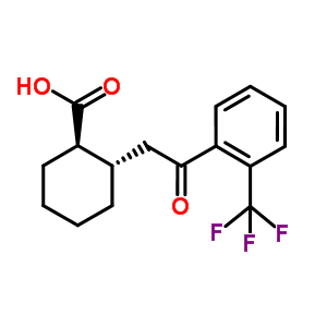 735274-98-3  (1R,2S)-2-[2-oxo-2-[2-(trifluoromethyl)phenyl]ethyl]cyclohexane-1-carboxylic acid