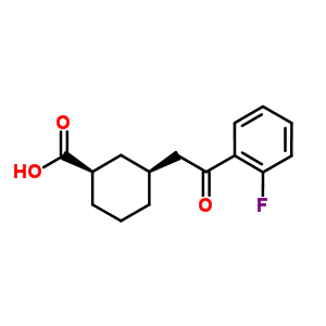 735275-36-2  (1R,3S)-3-[2-(2-fluorophenyl)-2-oxo-ethyl]cyclohexane-1-carboxylic acid