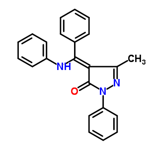 78872-43-2  (4Z)-5-methyl-2-phenyl-4-[phenyl(phenylamino)methylidene]-2,4-dihydro-3H-pyrazol-3-one