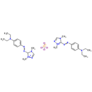 82608-79-5  4-[(2,4-dimethyl-3H-1,2,4-triazol-2-ium-3-yl)azo]-N,N-diethyl-aniline; tetrachlorozinc