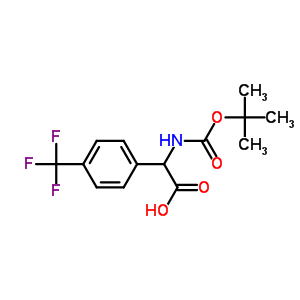 847147-40-4  [(tert-butoxycarbonyl)amino][4-(trifluoromethyl)phenyl]acetic acid