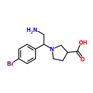 886363-99-1  1-[2-amino-1-(4-bromophenyl)ethyl]pyrrolidine-3-carboxylic acid